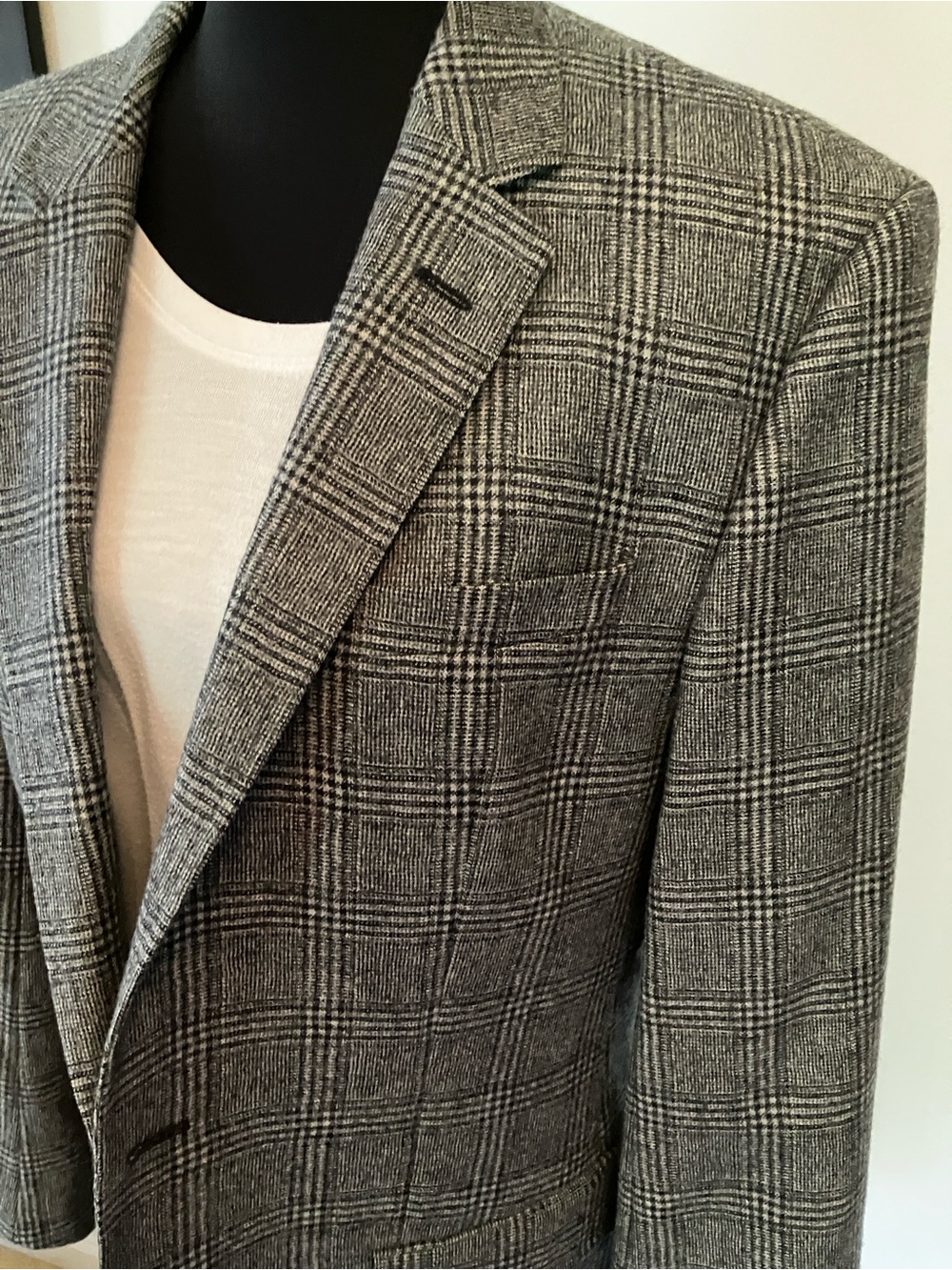 Hugo Boss  “Hutson’s” Glen Plaid check Wool Blend Sports Jacket Men's 40S